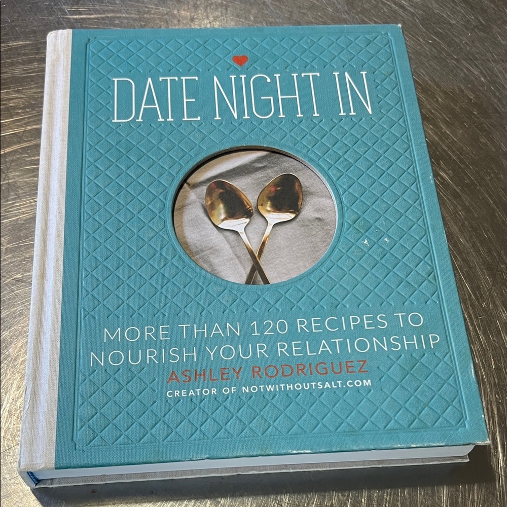 Date Night In Cookbook by Ashley Rodriguez - Blue and White
